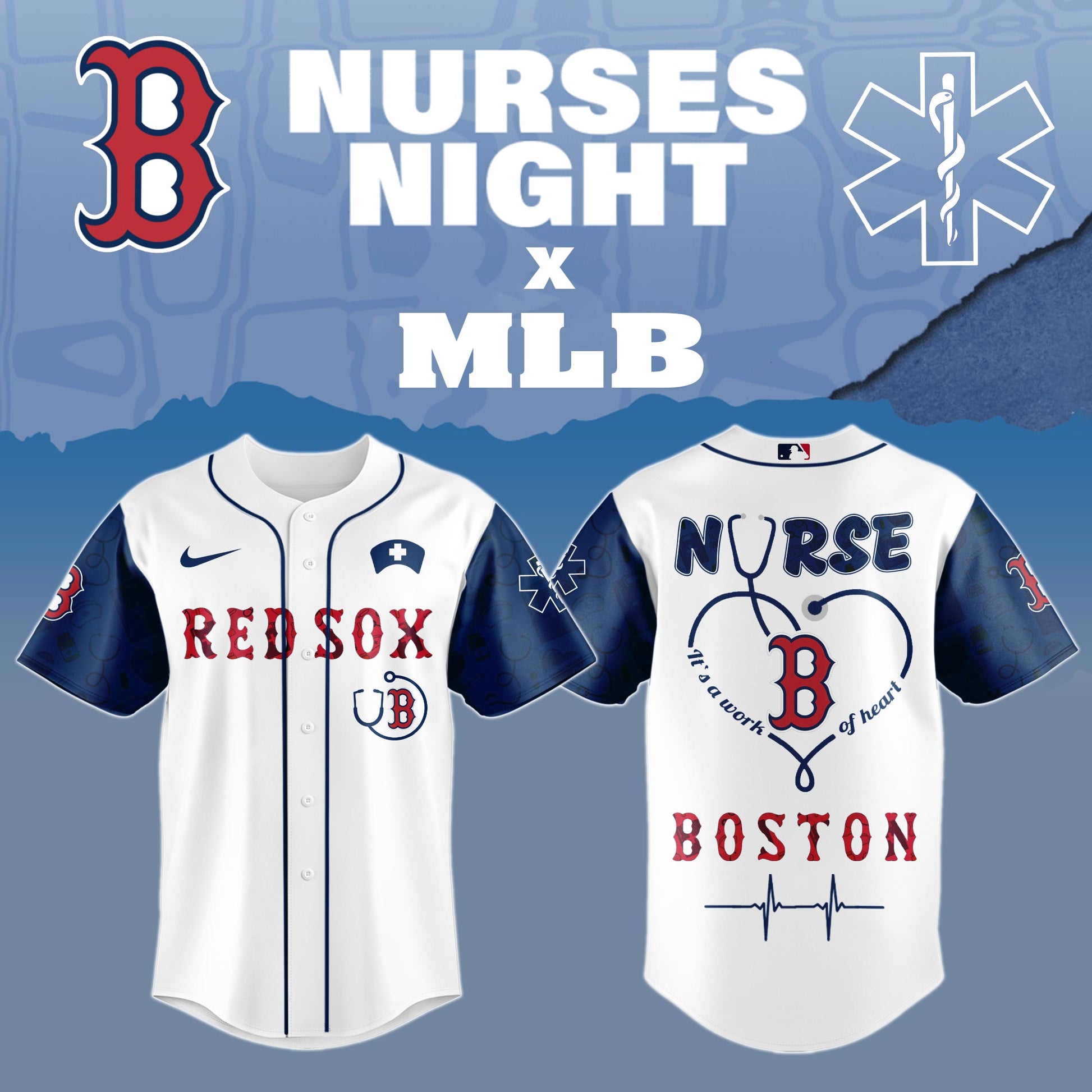 .Boston Red Sox Nurses Game Night Special Edition Jersey