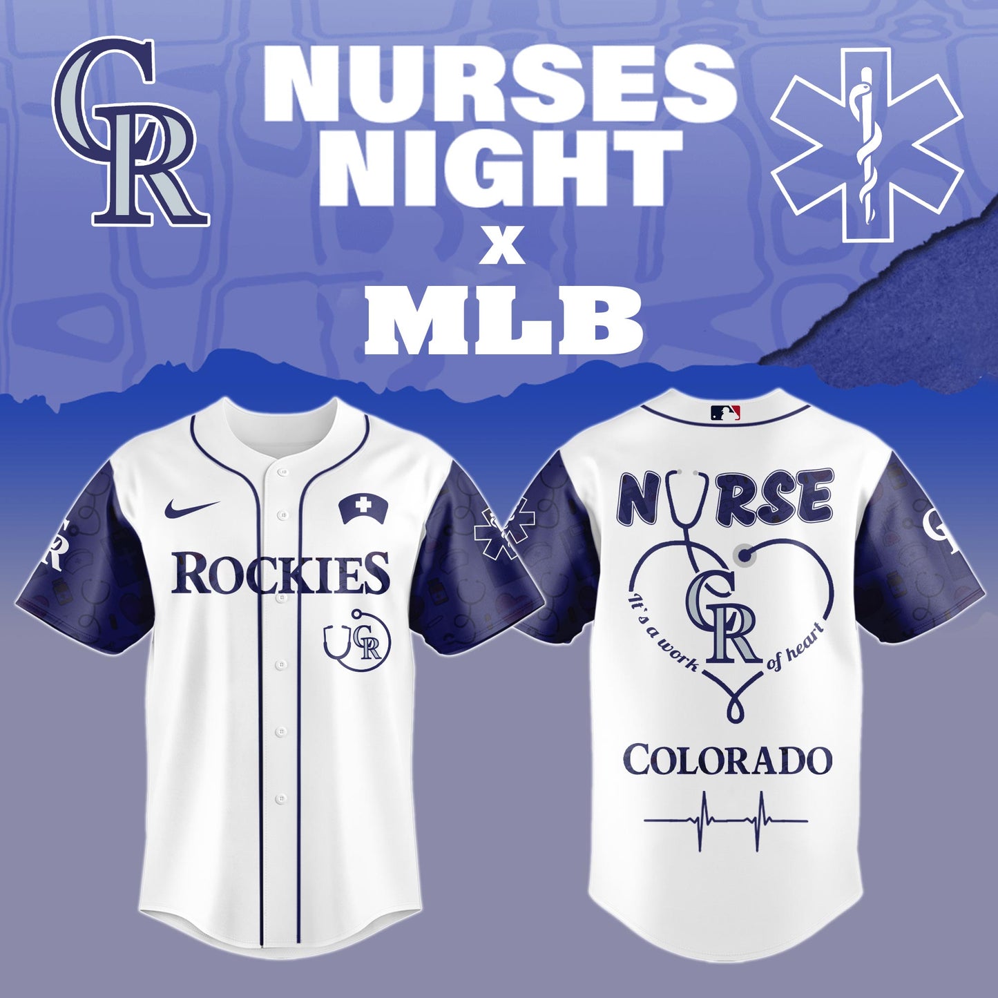 Colorado Rockies Nurses Game Night Special Edition Jersey
