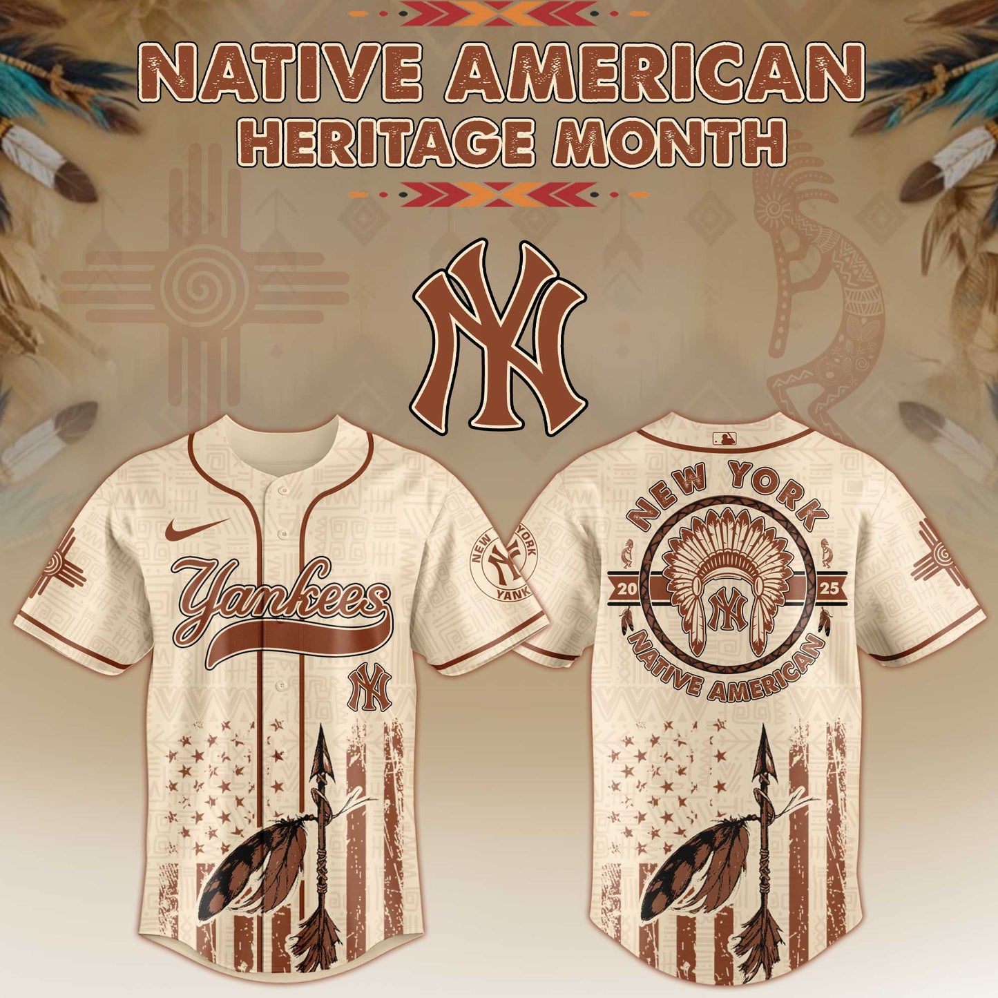 New York Yankees x Native American Heritage Month Limited Edition Jersey 2025