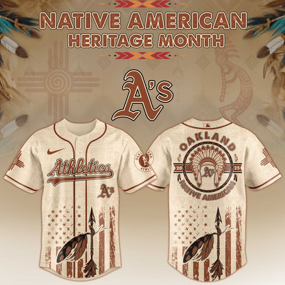 Oakland Athletics x Native American Heritage Month Limited Edition Jersey 2025