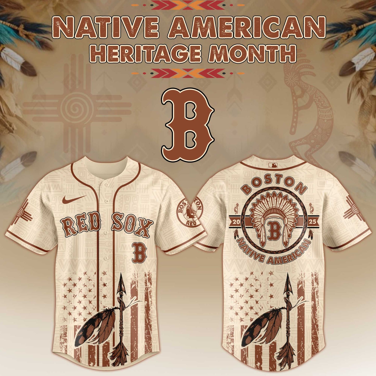 Boston Red Sox x Native American Heritage Month Limited Edition Jersey 2025