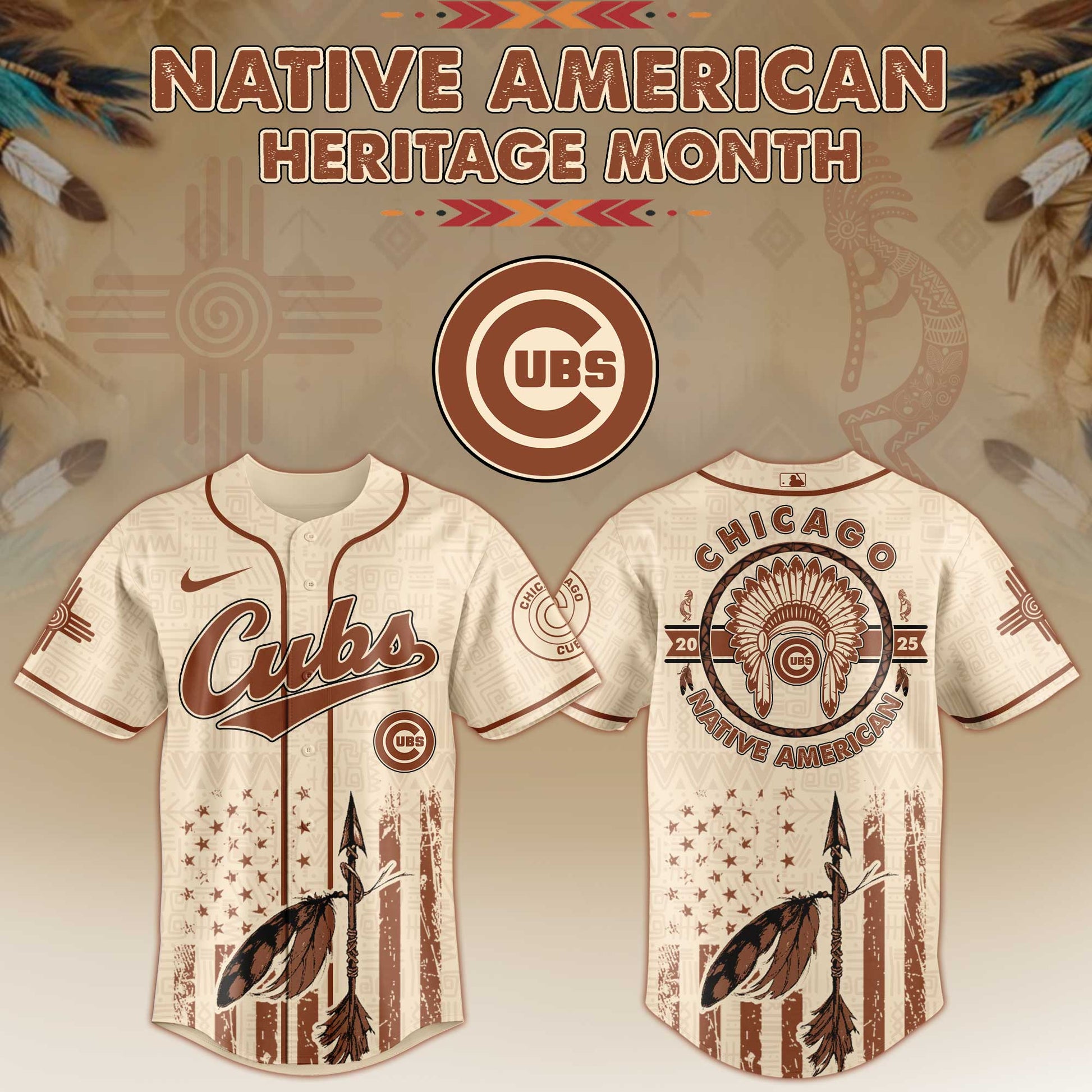 Chicago Cubs x Native American Heritage Month Limited Edition Jersey 2025