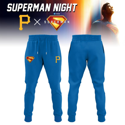 Pittsburgh Pirates x Superman Night Game Limited Edition Custom Jersey 2025