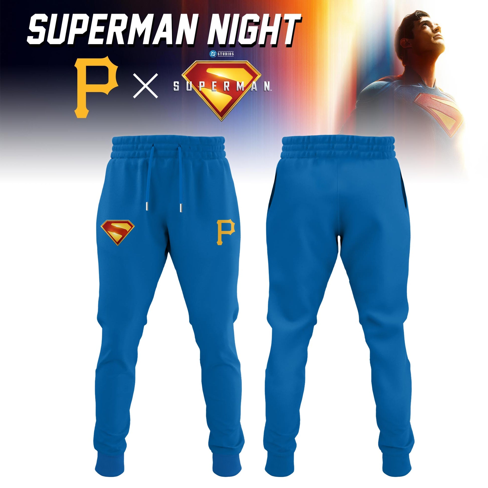 Pittsburgh Pirates x Superman Night Game Limited Edition Jersey 2025