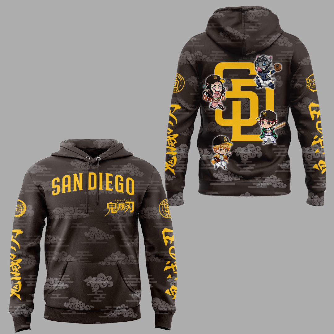 Special Edition Padres x Demon Slayer 2025 Hoodie