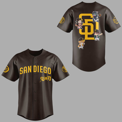Special Edition Padres x Demon Slayer 2025 Jersey Baseball