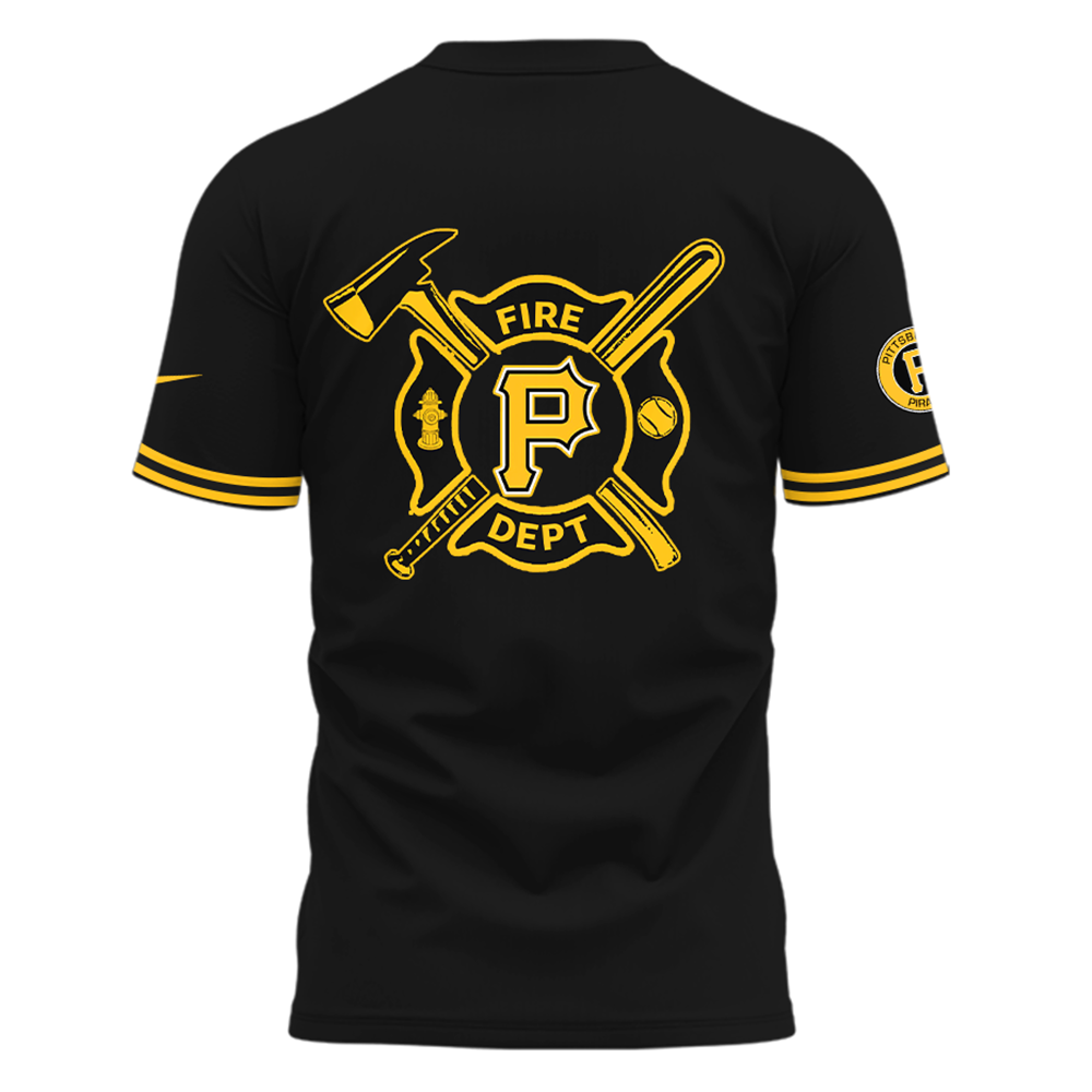 Pittsburgh Pirates x Firefighter Appreciation Night T-Shirt
