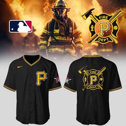 Pittsburgh Pirates x Firefighter Appreciation Night Jersey