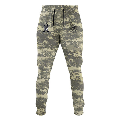 Premium Minnesota Vikings Merch - Minnesota Vikings Veterans Day Hoodie Limited Edition - Gear Up For Game Day