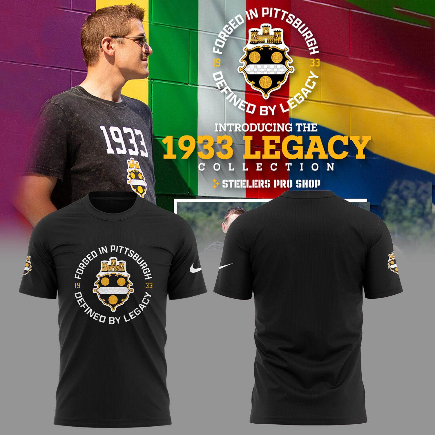 Steeler Nation Shirt - Pittsburgh Steelers The 1933 Legacy Collection T-Shirt
