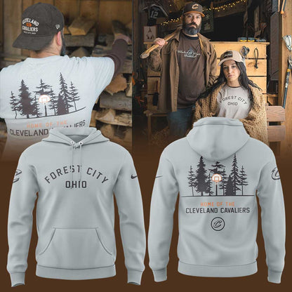 Cleveland Cavaliers Forest City Collection Hoodie Set Grey | VD12