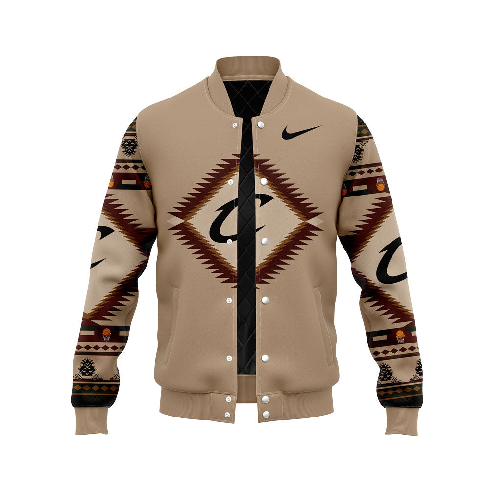 Cleveland Cavaliers Native American Heritage Baseball Jacket | BT38