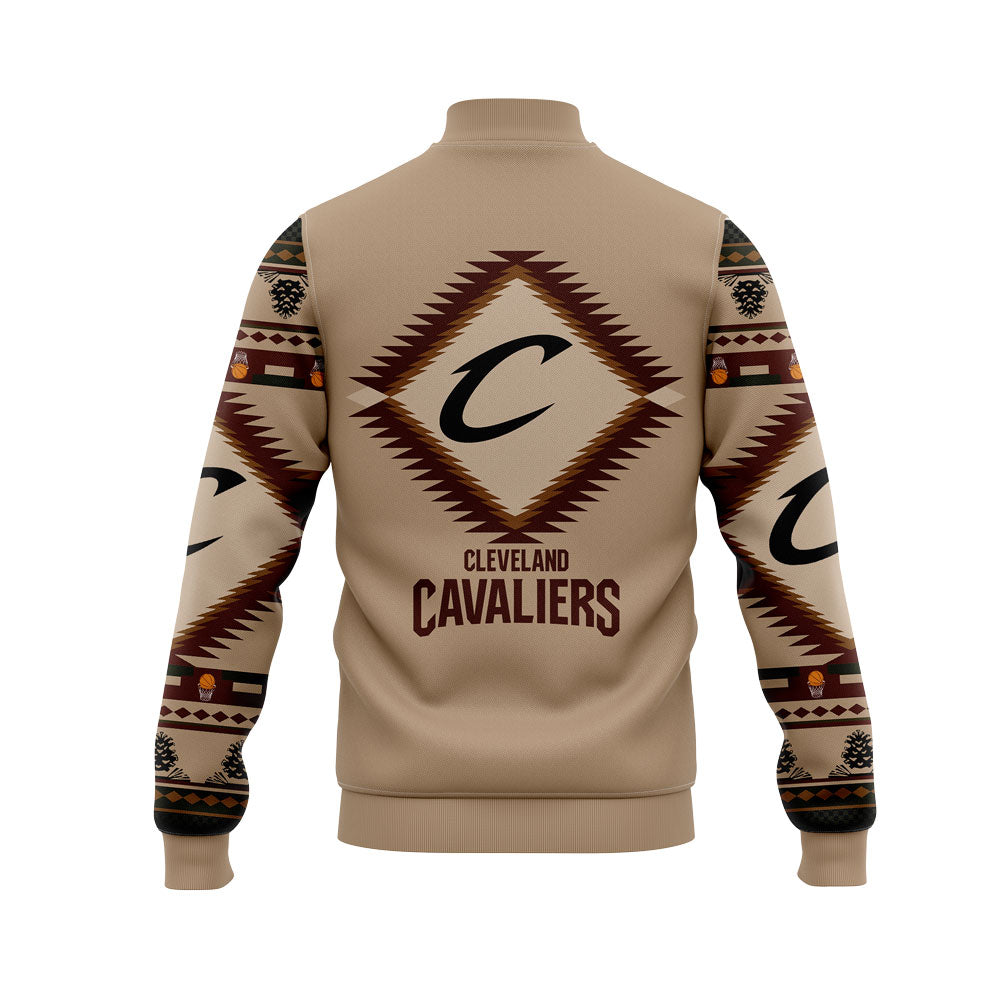 Cleveland Cavaliers Native American Heritage Baseball Jacket | BT38