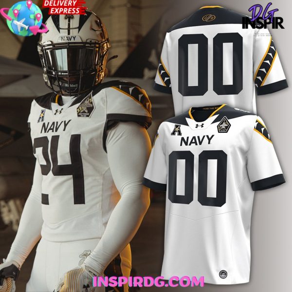 Navy Midshipmen Fear The Bold Limited Football Jersey