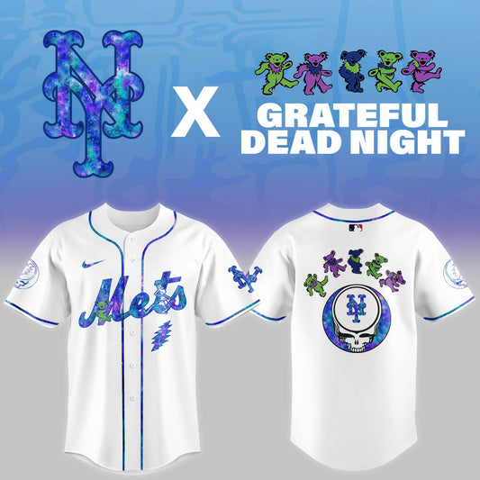 .New York Mets 2025 Grateful Dead Night Limited Jersey