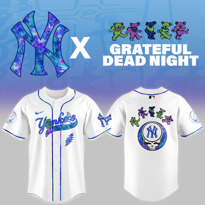 New York Yankees 2025 Grateful Dead Night Limited Jersey