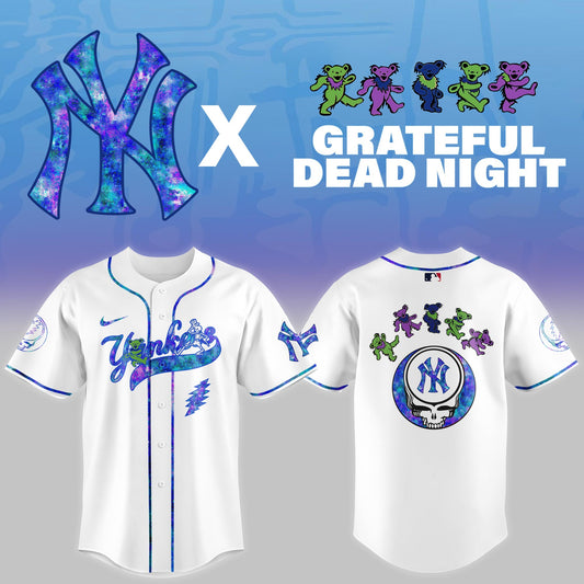 New York Yankees 2025 Grateful Dead Night Limited Jersey