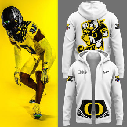 Oregon Ducks “Stomp Out Cancer” Heroes Zip Hoodie