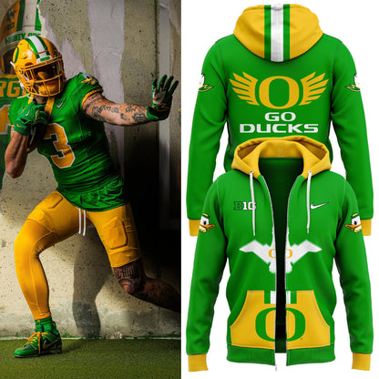 Oregon Ducks "Gang Green" Zip Hoodie 2024