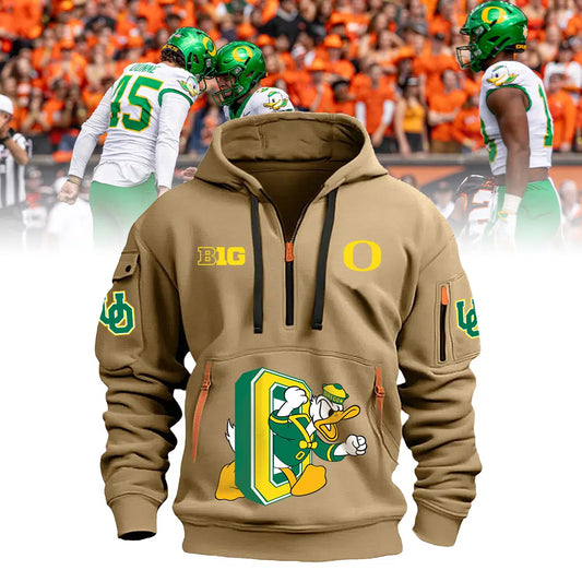 Oregon Ducks Football 2024 New Hoodie (Khaki)