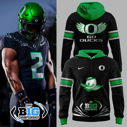 Oregon Ducks Football Big Ten Championship Game Hoodie 2024