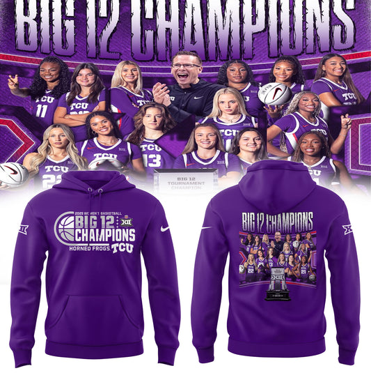 TCU Horned Frogs Women’s Basketball Limited Tournament Champions 2025 Hoodie-PA03102510