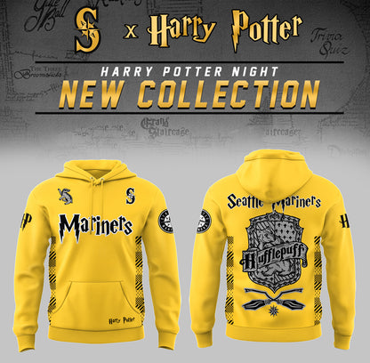 Seattle Mariners x Harry Potter Night Hufflepuff House Hoodie