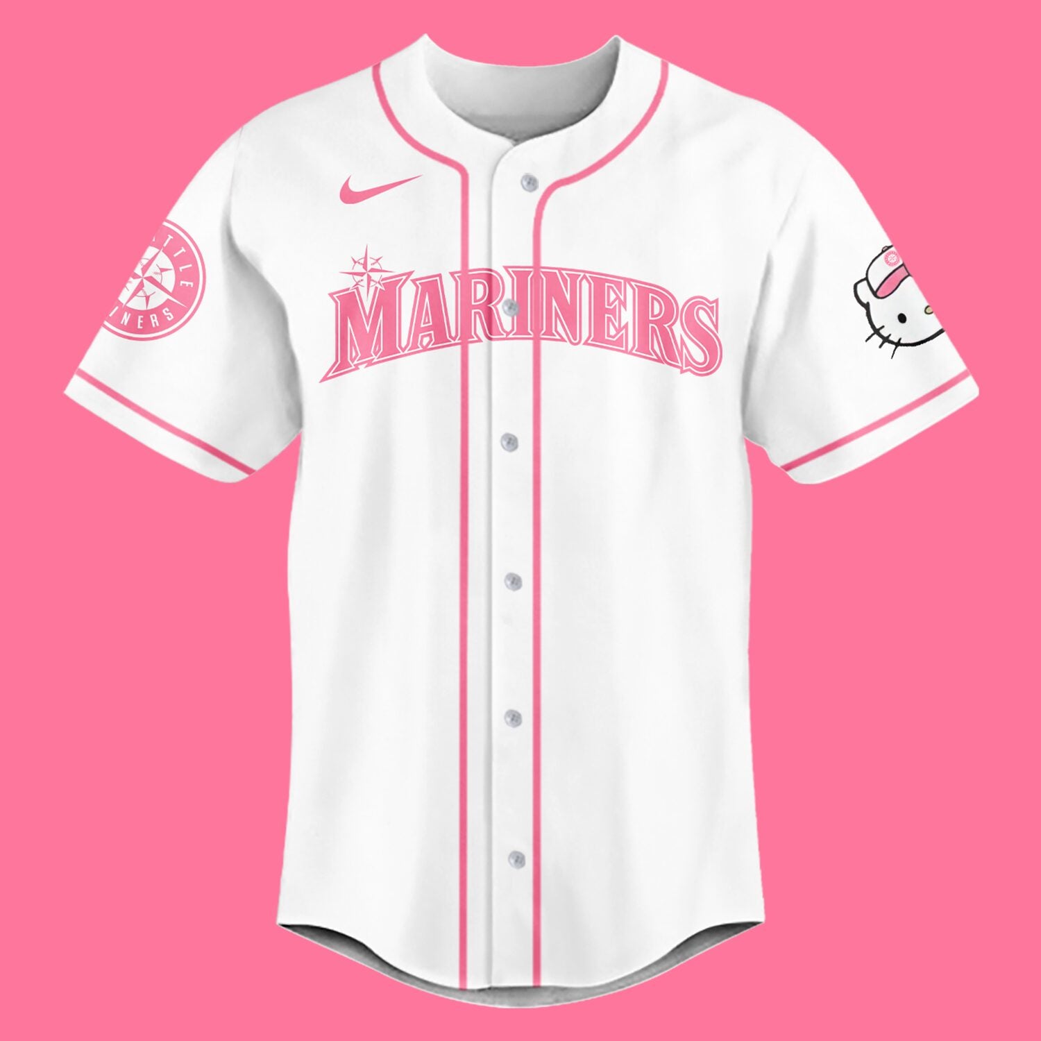 Seattle Mariners Hello Kitty Night Baseball Jersey
