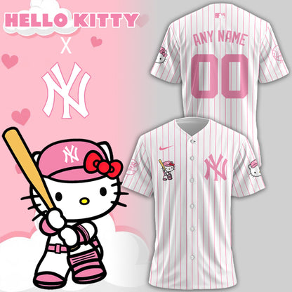 New York Yankees 2025 Limited Yankees x Hello Kitty Custom Baseball Jersey