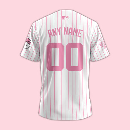 New York Yankees 2025 Limited Yankees x Hello Kitty Custom Baseball Jersey