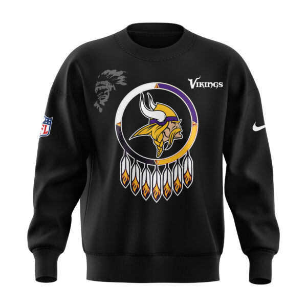 Premium Minnesota Vikings Merch - Vikings 2025 Native American Heritage Month Premium Limited Sweatshirt - Gear Up For Game Day
