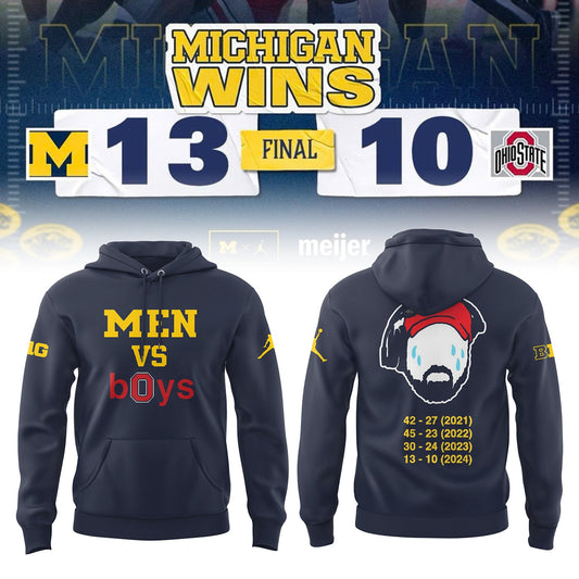 Limited Edition Michigan Wolverines “Men vs Boys” Hoodie 2024