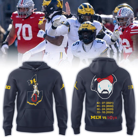 Limited Edition Michigan Wolverines “Men vs Boys” Hoodie 2024