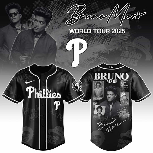 P Phillies x Bruno Mars at Park MGM  2025 Jersey Editions Limited +Selling Out Fast