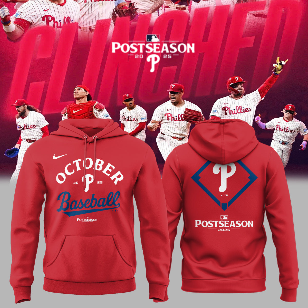 _ Philadelphia Phillies Hoodie - 2025 October ready POSTSEASON