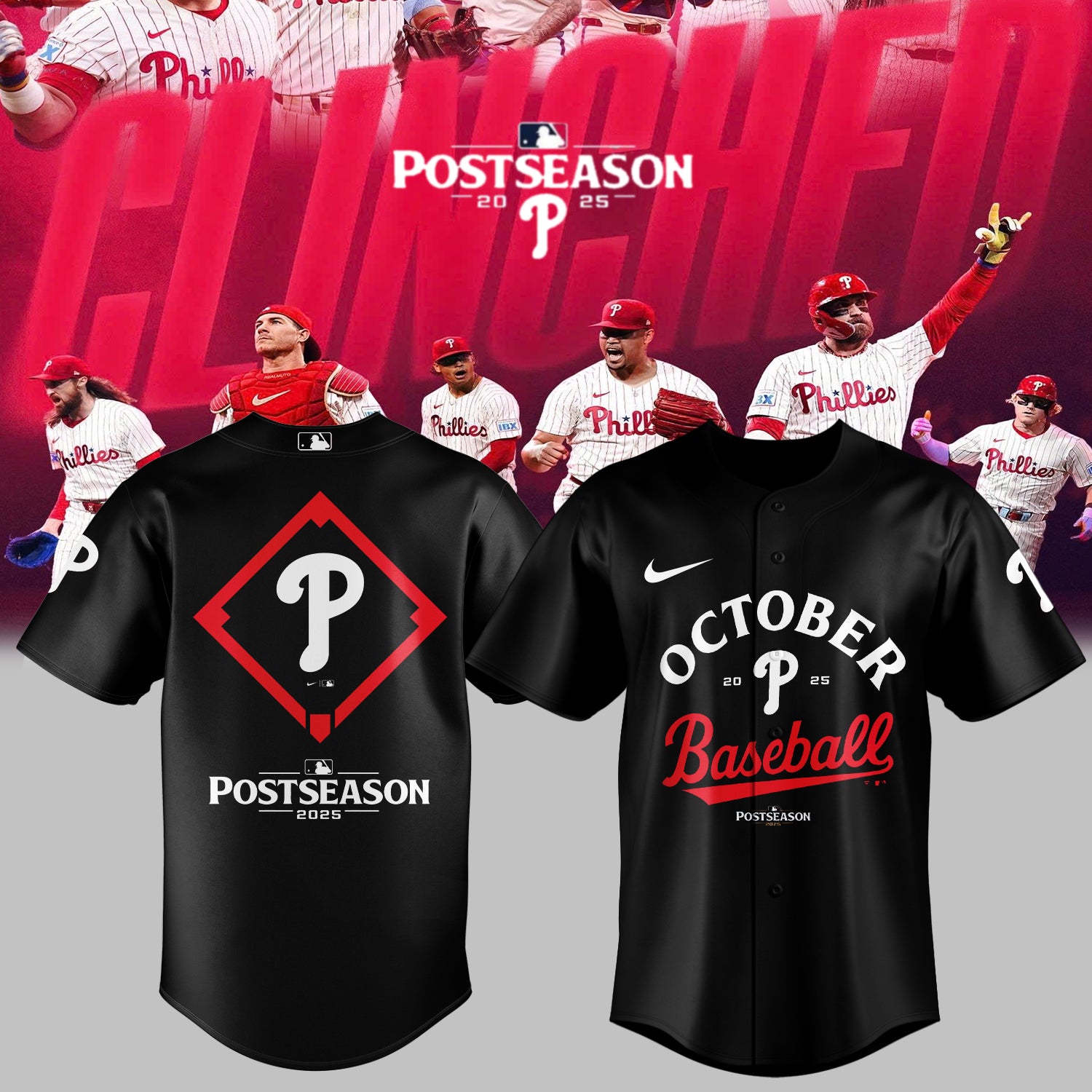 _ Philadelphia Phillies Baseball Jersey - 2025 October ready POSTSEASON