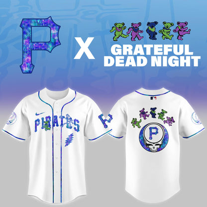 Pittsburgh Pirates 2025 Grateful Dead Night Limited Jersey