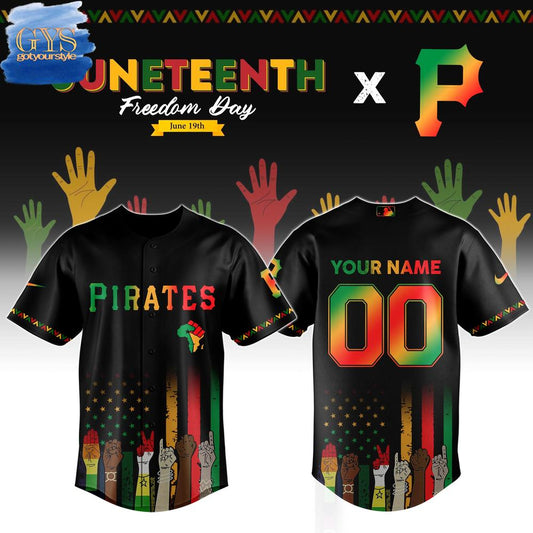 Pittsburgh Pirates MLB x Juneteenth Freedom Day Baseball Jersey - Gotyourstyle