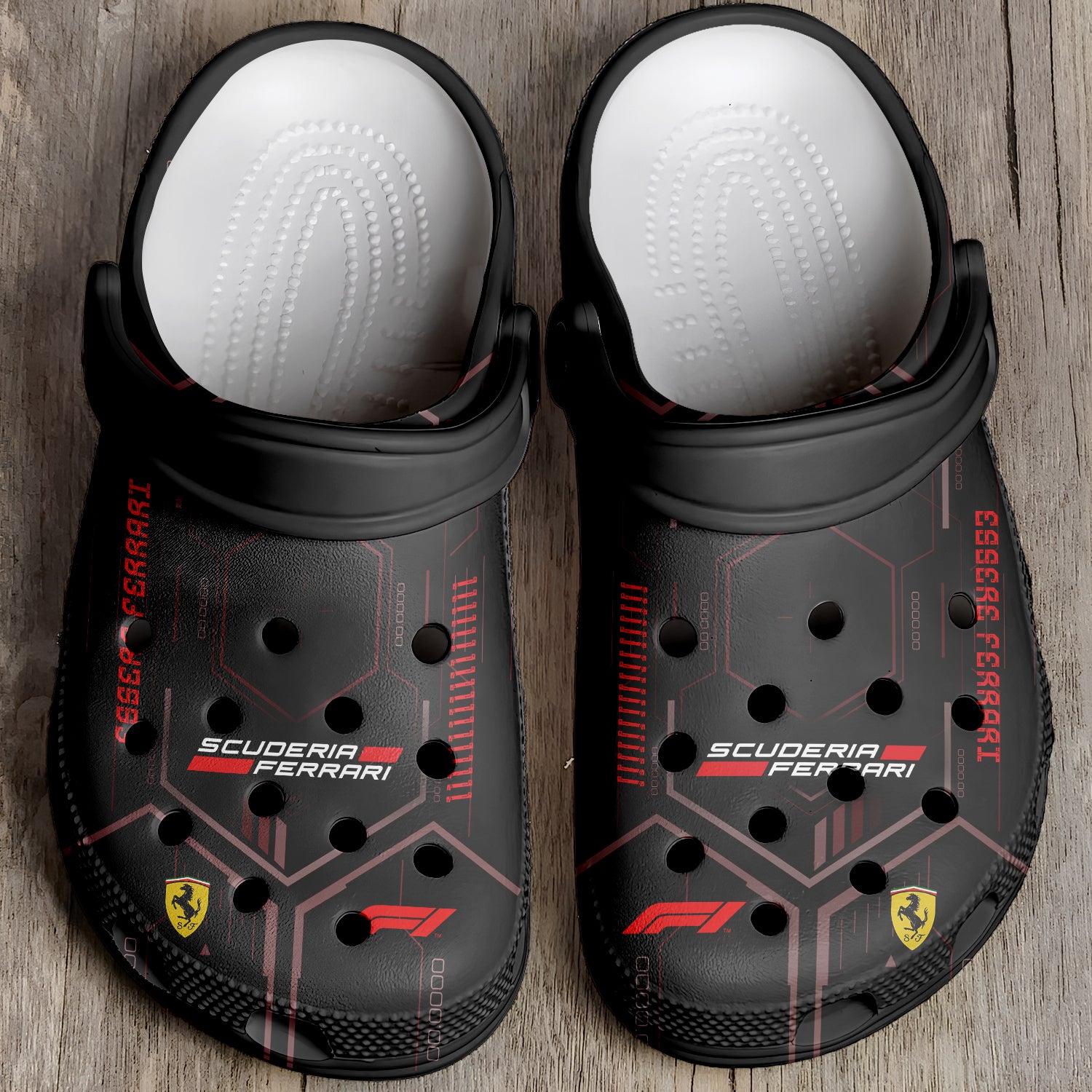 Scuderia Ferrari F1 team Crocs Crocband Clogs Shoes Comfortable For Men Women