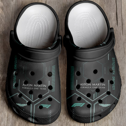 Aston Martin F1 team Crocs Crocband Clogs Shoes Comfortable For Men Women