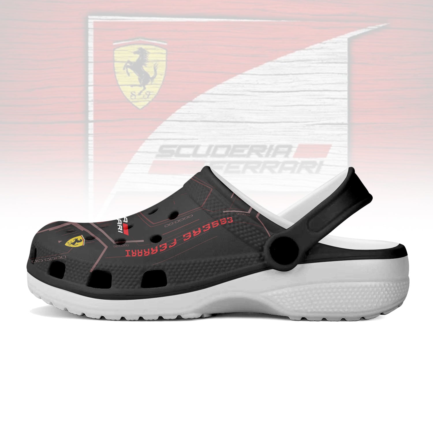 Scuderia Ferrari F1 team Crocs Crocband Clogs Shoes Comfortable For Men Women