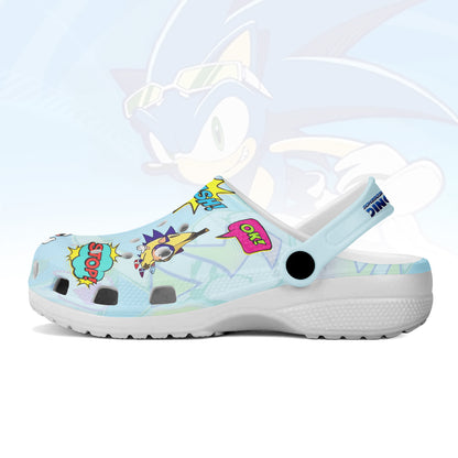 Sonic the Hedgehog Crocs Crocband Clogs Shoes Comfortable For Men Women