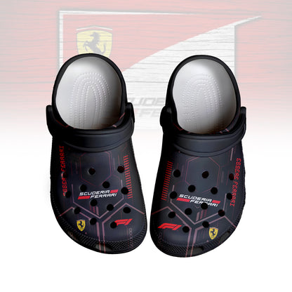 Scuderia Ferrari F1 team Crocs Crocband Clogs Shoes Comfortable For Men Women