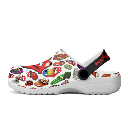 The Rolling Stones Crocs Crocband Clogs Shoes Comfortable For Men Women