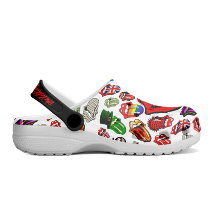 The Rolling Stones Crocs Crocband Clogs Shoes Comfortable For Men Women