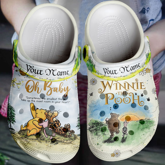 Winnie The Pooh Crocs Crocband Clogs Shoes Comfortable For Men Women