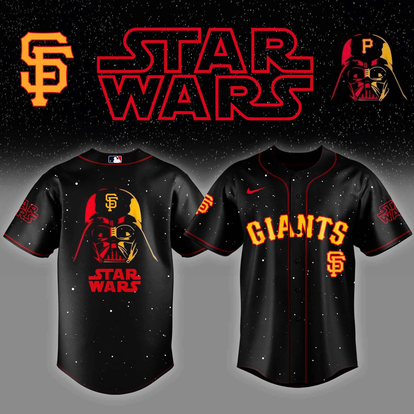San Francisco Giants x Stars Wars Night Baseball Jersey Editions Limited