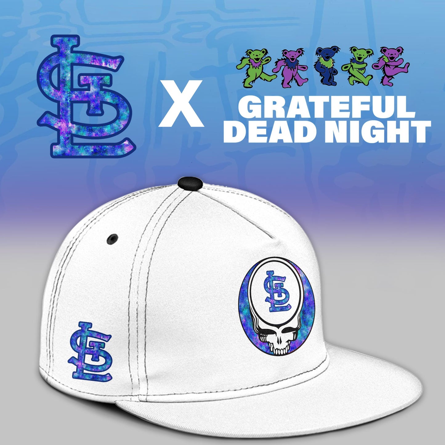 St.Louis Cardinals 2025 Grateful Dead Night Limited Jersey