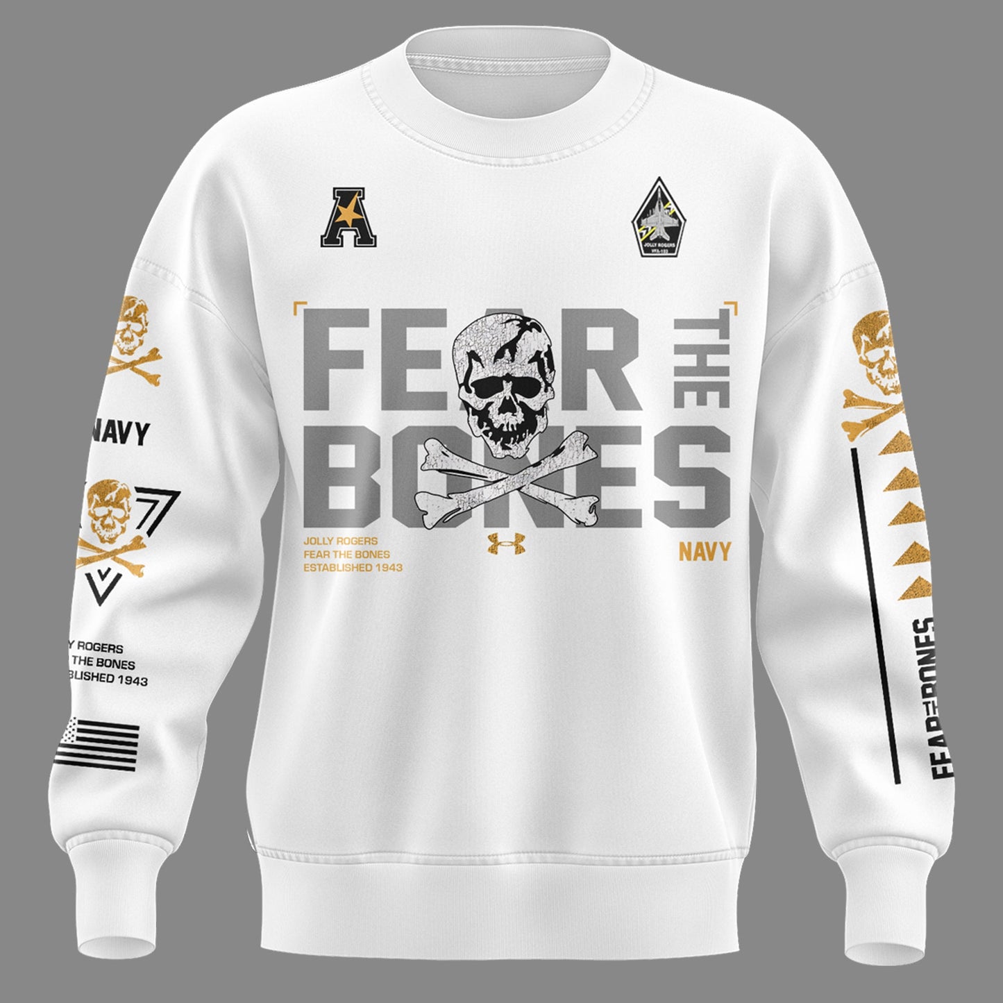 Special New Jolly Rogers Navy Midshipmen Sweatshirt