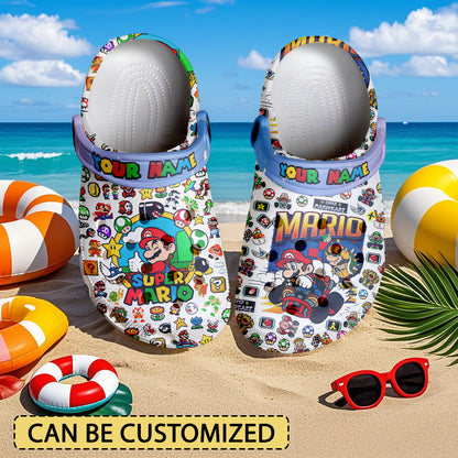 Super Mario Crocs Crocband Clogs Shoes Comfortable For Men Women